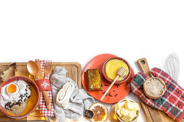 Home cooked meal shared at table